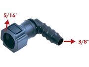 Conector 5/16" X 3/8"  90º/em L 