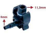Conector Mangueira Retorno Radiador 11,3 X 6,5mm-90°/Em L