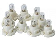 Lâmpada com Soquete Branco 12V Base/Soquete Branco/Baixo Lâmpada Cor Cristal - Ar Condicionado Honda - 8678