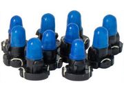 Lâmpada com Soquete Preto 12V Base/Soquete Preto/Baixo Lâmpada Cor Azul - Ar Condicionado Honda Fit - 8682