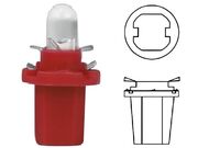 Lâmpada LED com Soquete Vermelho 12V Base/Soquete Vermelho LED Branco - Unidade