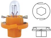 Lâmpada com Soquete Laranja 1,12W 12V BX8.4D Base/Soquete Laranja