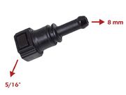 Conector 5X16" X 5/16"(8mm)-Reto-Saída Lisa - Conexão Mangueira Válvula Termostática Fiat Evo/E.Torq